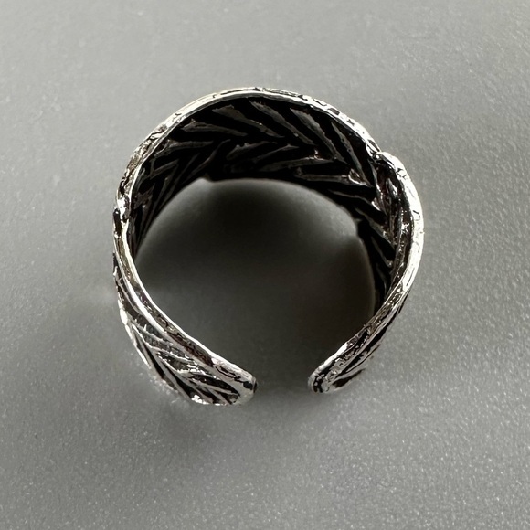 Sterling Silver Leaf Ear Cuff - Picture 7 of 8